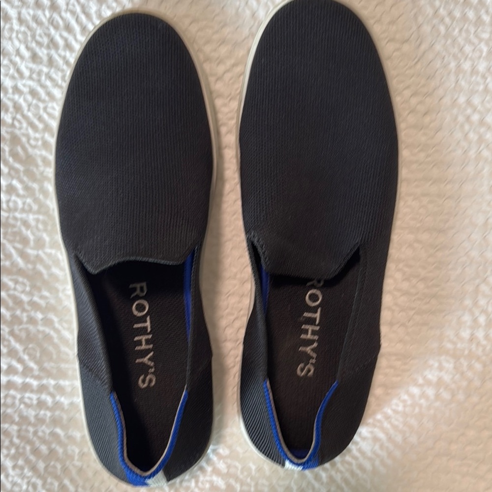 Rothy's Black Slip-On Sneakers Size 8.5